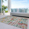 Piper Looms Chantille Stripes ACN1090 Paprika Machine Washable Area Rug Outdoor Lifestyle Image Feature