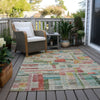 Piper Looms Chantille Stripes ACN1090 Paprika Machine Washable Area Rug Outdoor Lifestyle Image Feature