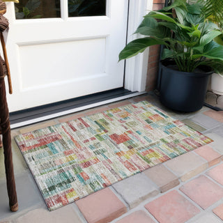Piper Looms Chantille Stripes ACN1090 Paprika Machine Washable Area Rug Scatter Outdoor Lifestyle Image Feature