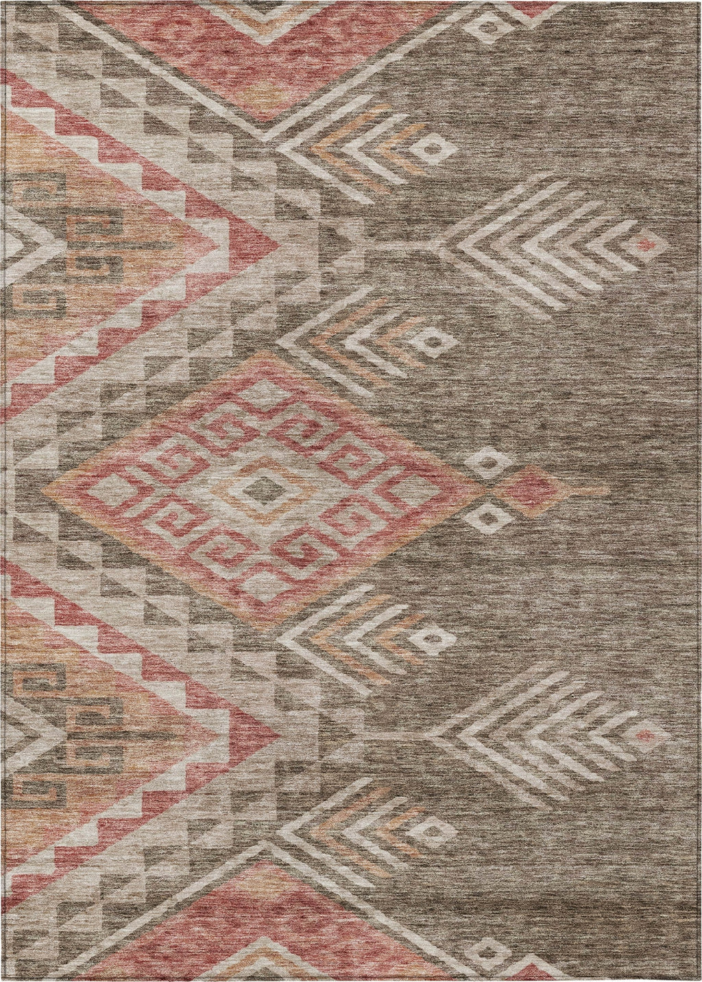 Piper Looms Chantille Global ACN1091 Brown Machine Washable Area Rug ...