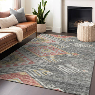 Piper Looms Chantille Global ACN1091 Gray Machine Washable Area Rug Lifestyle Image Feature