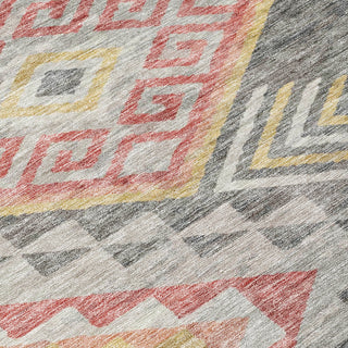Piper Looms Chantille Global ACN1091 Gray Machine Washable Area Rug Swatch Image