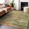 Piper Looms Chantille Global ACN1091 Green Machine Washable Area Rug Lifestyle Image Feature