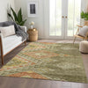 Piper Looms Chantille Global ACN1091 Green Machine Washable Area Rug Lifestyle Image Feature
