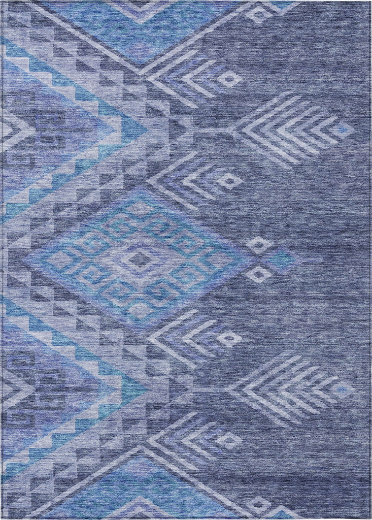 Piper Looms Chantille Global ACN1091 Navy Machine Washable Area Rug main image