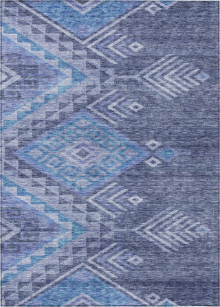 Piper Looms Chantille Global ACN1091 Navy Machine Washable Area Rug main image