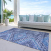 Piper Looms Chantille Global ACN1091 Navy Machine Washable Area Rug Outdoor Lifestyle Image Feature