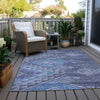 Piper Looms Chantille Global ACN1091 Navy Machine Washable Area Rug Outdoor Lifestyle Image Feature