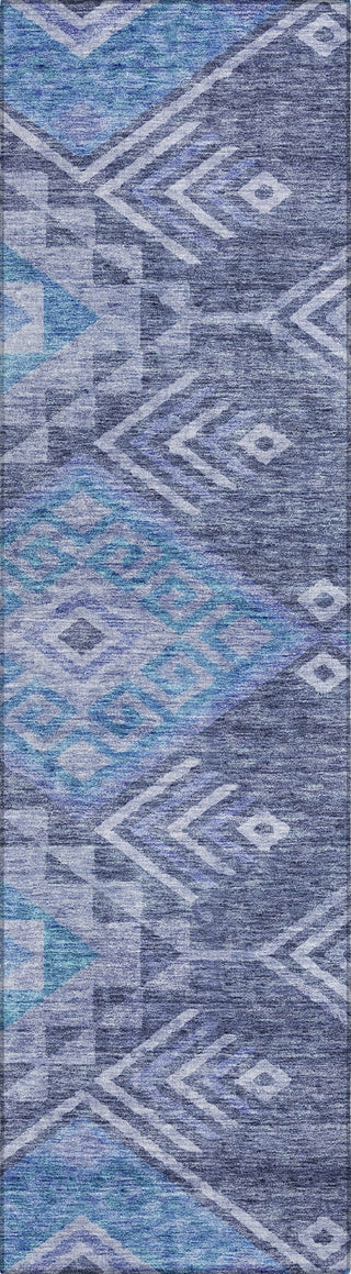 Piper Looms Chantille Global ACN1091 Navy Machine Washable Area Rug Runner Main Image