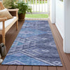 Piper Looms Chantille Global ACN1091 Navy Machine Washable Area Rug Runner Outdoor Lifestyle Image Feature
