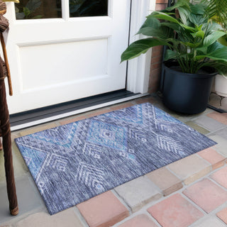 Piper Looms Chantille Global ACN1091 Navy Machine Washable Area Rug Scatter Outdoor Lifestyle Image Feature
