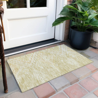 Piper Looms Chantille Global ACN1091 Tan Machine Washable Area Rug Scatter Outdoor Lifestyle Image Feature