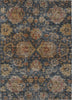 Piper Looms Chantille Damask ACN1094 Navy Machine Washable Area Rug main image