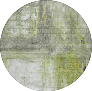 Piper Looms Chantille Modern ACN1095 Aloe Machine Washable Area Rug Round Main Image