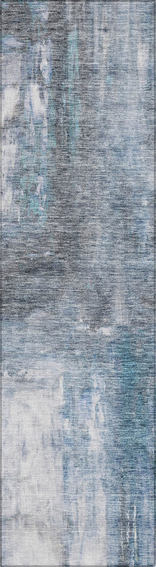Piper Looms Chantille Modern ACN1095 Blue Machine Washable Area Rug Runner Main Image