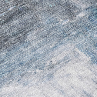Piper Looms Chantille Modern ACN1095 Blue Machine Washable Area Rug Swatch Image