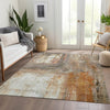 Piper Looms Chantille Modern ACN1095 Copper Machine Washable Area Rug Lifestyle Image Feature