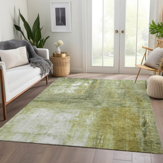 Piper Looms Chantille Modern ACN1095 Sage Machine Washable Area Rug Lifestyle Image Feature