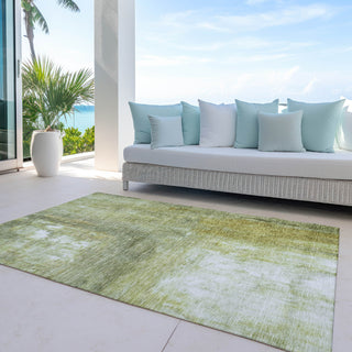 Piper Looms Chantille Modern ACN1095 Sage Machine Washable Area Rug Outdoor Lifestyle Image Feature