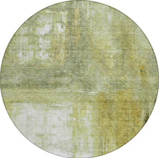 Piper Looms Chantille Modern ACN1095 Sage Machine Washable Area Rug Round Main Image