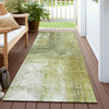 Piper Looms Chantille Modern ACN1095 Sage Machine Washable Area Rug Runner Outdoor Lifestyle Image Feature