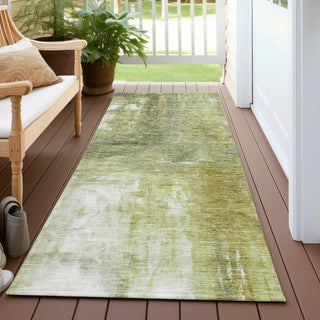 Piper Looms Chantille Modern ACN1095 Sage Machine Washable Area Rug Runner Outdoor Lifestyle Image Feature