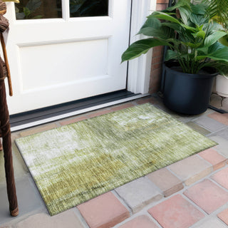Piper Looms Chantille Modern ACN1095 Sage Machine Washable Area Rug Scatter Outdoor Lifestyle Image Feature