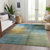 Piper Looms Chantille Modern ACN1096 Blue Machine Washable Area Rug Lifestyle Image Feature