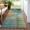 Piper Looms Chantille Modern ACN1096 Blue Machine Washable Area Rug Runner Outdoor Lifestyle Image Feature