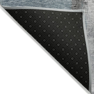 Piper Looms Chantille Modern ACN1097 Blue Machine Washable Area Rug Backing Image
