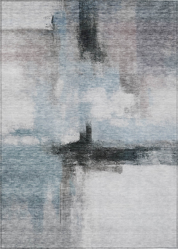 Piper Looms Chantille Modern ACN1097 Blue Machine Washable Area Rug main image