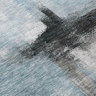 Piper Looms Chantille Modern ACN1097 Blue Machine Washable Area Rug Swatch Image