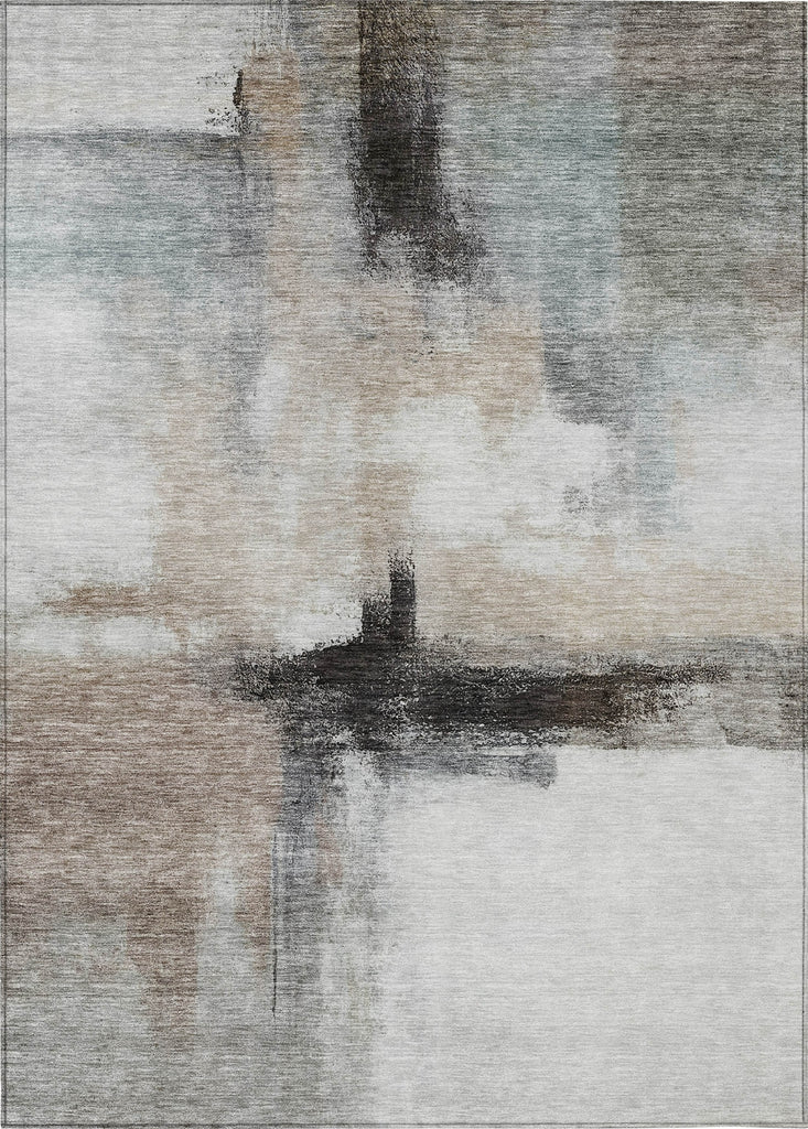 Piper Looms Chantille Modern ACN1097 Mocha Machine Washable Area Rug main image