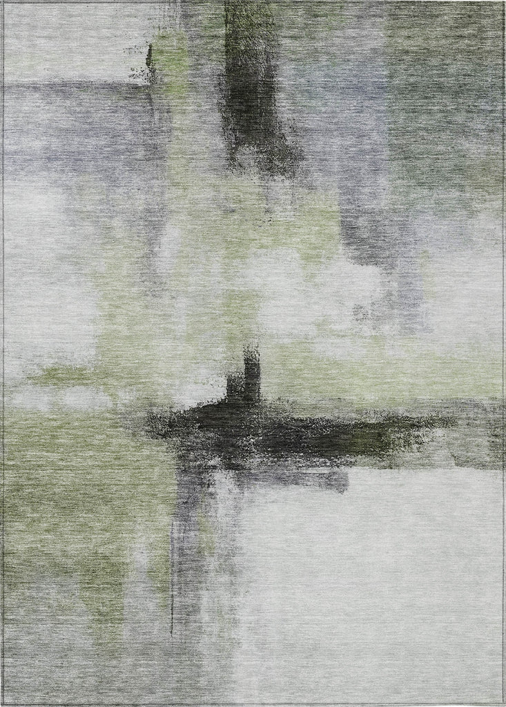 Piper Looms Chantille Modern ACN1097 Sage Machine Washable Area Rug main image