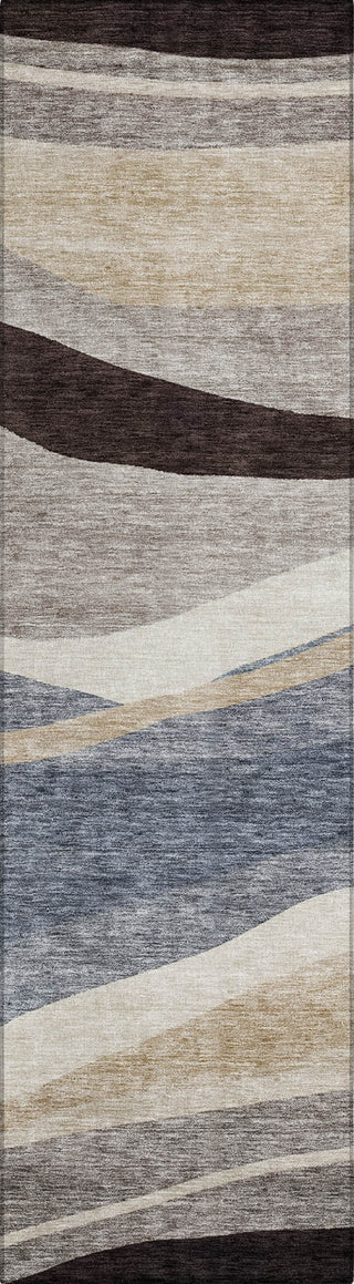 Piper Looms Chantille Swirls ACN1098 Blue Machine Washable Area Rug Runner Main Image