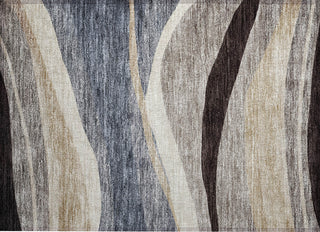 Piper Looms Chantille Swirls ACN1098 Blue Machine Washable Area Rug Scatter Main Image