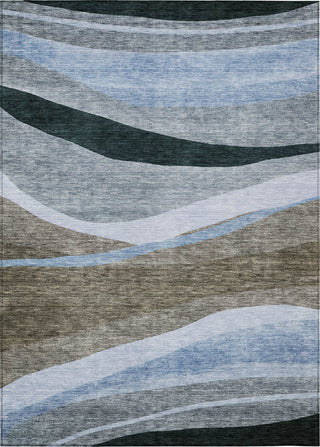Piper Looms Chantille Swirls ACN1098 Brown Machine Washable Area Rug main image
