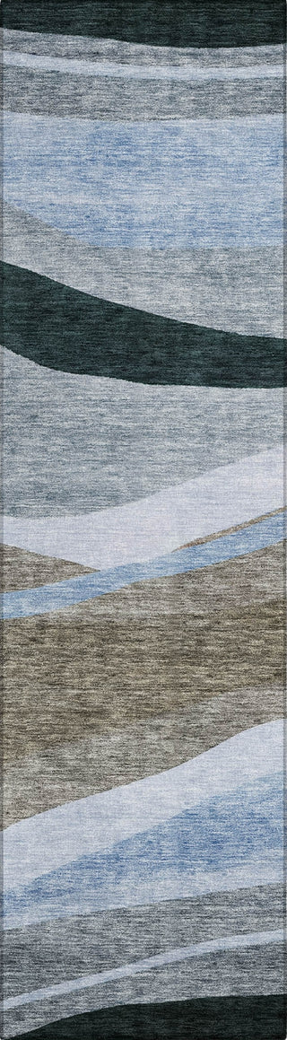 Piper Looms Chantille Swirls ACN1098 Brown Machine Washable Area Rug Runner Main Image