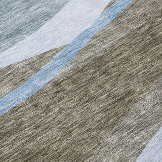 Piper Looms Chantille Swirls ACN1098 Brown Machine Washable Area Rug Swatch Image