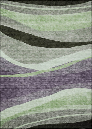 Piper Looms Chantille Swirls ACN1098 Purple Machine Washable Area Rug main image
