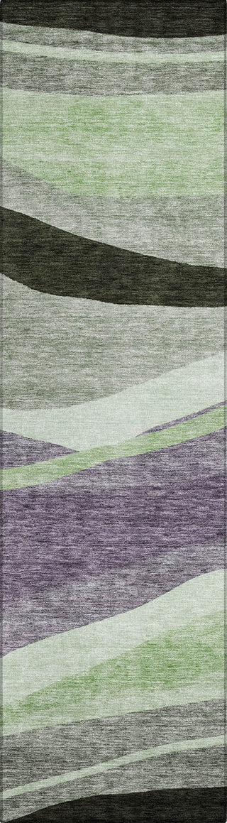 Piper Looms Chantille Swirls ACN1098 Purple Machine Washable Area Rug Runner Main Image