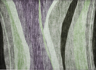 Piper Looms Chantille Swirls ACN1098 Purple Machine Washable Area Rug Scatter Main Image