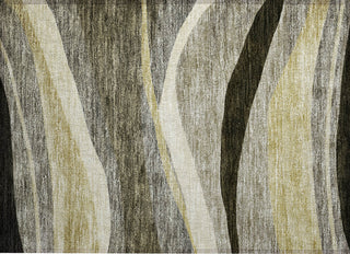 Piper Looms Chantille Swirls ACN1098 Taupe Machine Washable Area Rug Scatter Main Image