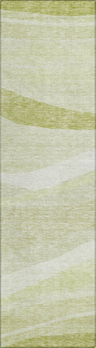 Piper Looms Chantille Swirls ACN1099 Aloe Machine Washable Area Rug Runner Main Image