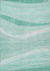 Piper Looms Chantille Swirls ACN1099 Aqua Machine Washable Area Rug main image