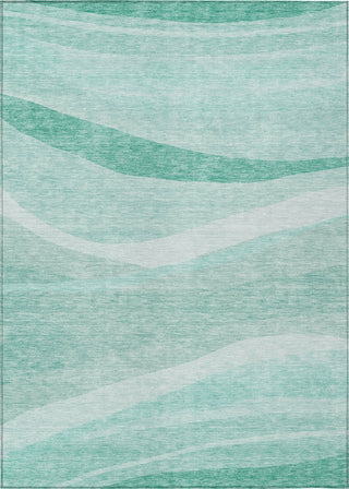 Piper Looms Chantille Swirls ACN1099 Aqua Machine Washable Area Rug main image