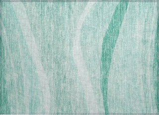 Piper Looms Chantille Swirls ACN1099 Aqua Machine Washable Area Rug Scatter Main Image