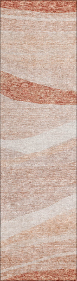 Piper Looms Chantille Swirls ACN1099 Salmon Machine Washable Area Rug Runner Main Image