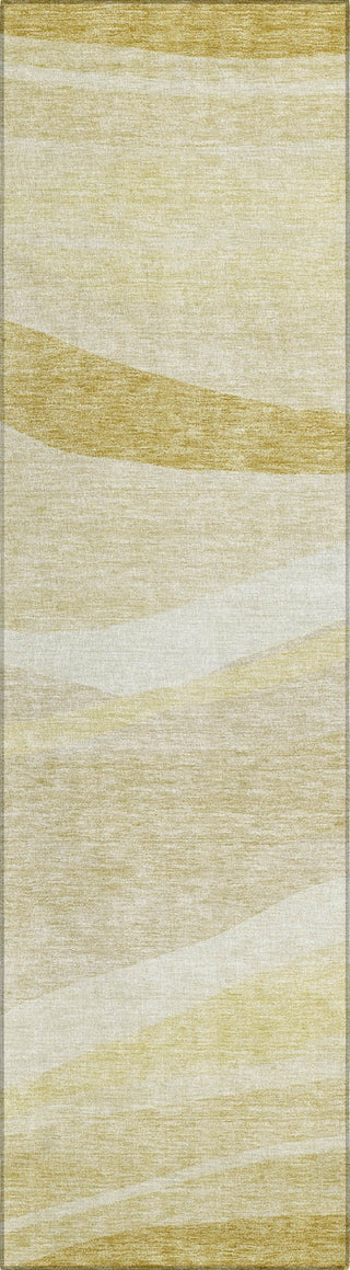 Piper Looms Chantille Swirls ACN1099 Wheat Machine Washable Area Rug Runner Main Image