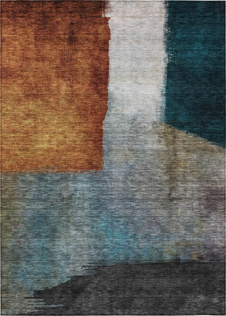 Piper Looms Chantille Squares ACN1100 Copper Machine Washable Area Rug main image